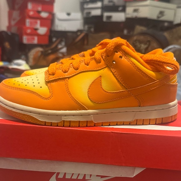 Nike Bright Orange Low-Top Sneakers - Picture 5 of 5